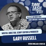Ankündigung für die TimeLash VIII am 26. und 27. Oktober 2024 in Groß-Umstadt mit Gaststar Gary Russell. Er ist bekannt als Writer, Director, Script Editor und Producer im Doctor Who Universum. Weitere Informationen auf der Website www.timelash-event.de.